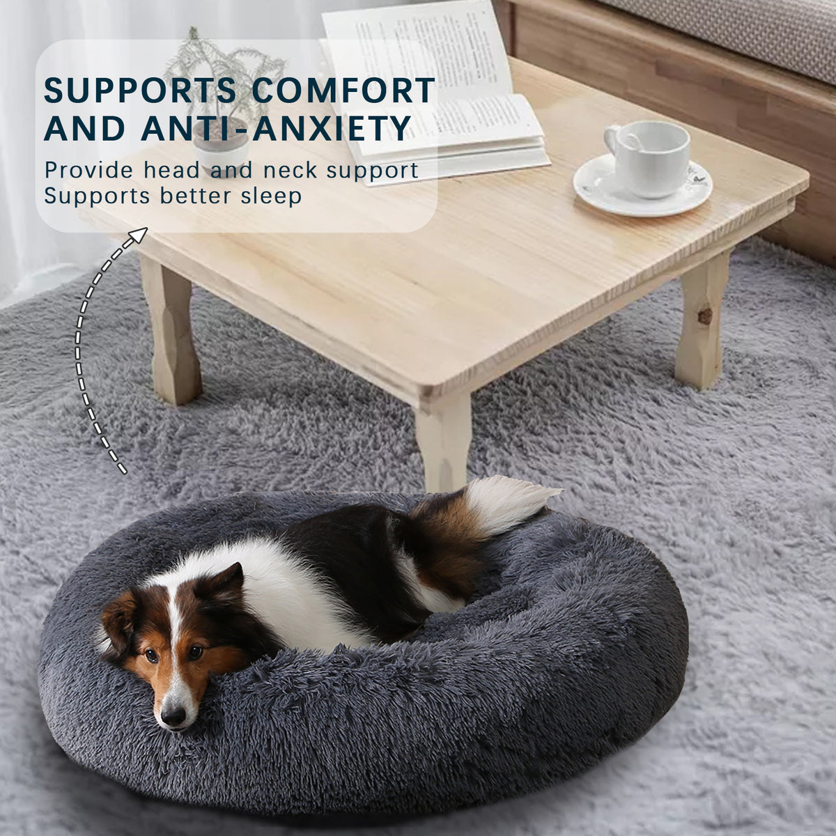 Fluffy Donut Bed for Cozy, Comforting Winter Sleep