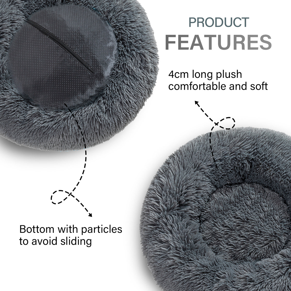 Fluffy Donut Bed for Cozy, Comforting Winter Sleep